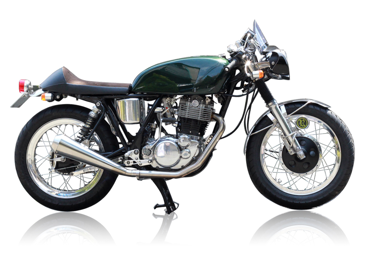 yamaha sr400 カスタム カフェレーサーカスタム 画像 オレンジブルバード　SRX