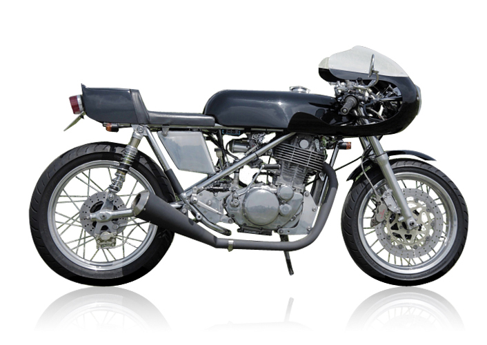 yamaha sr400 カスタム カフェレーサーカスタム 画像 オレンジブルバード　OMC SR